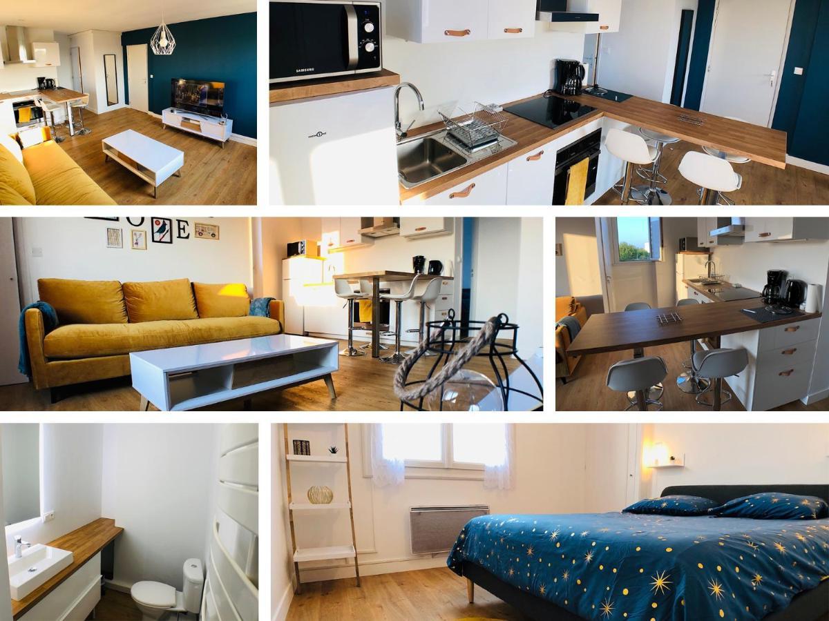 Charmant Appartement 1-4 Personnes, Proche Centre Avec Parking Nantes Esterno foto